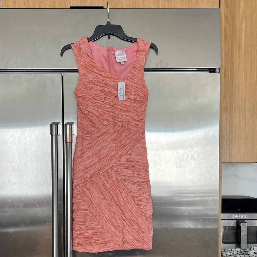Juicy Couture Textured Pink Mini Dress